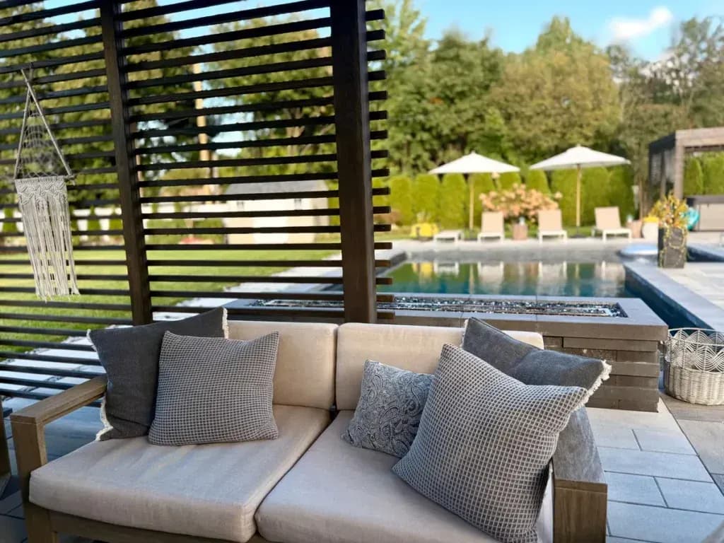 couch on patio